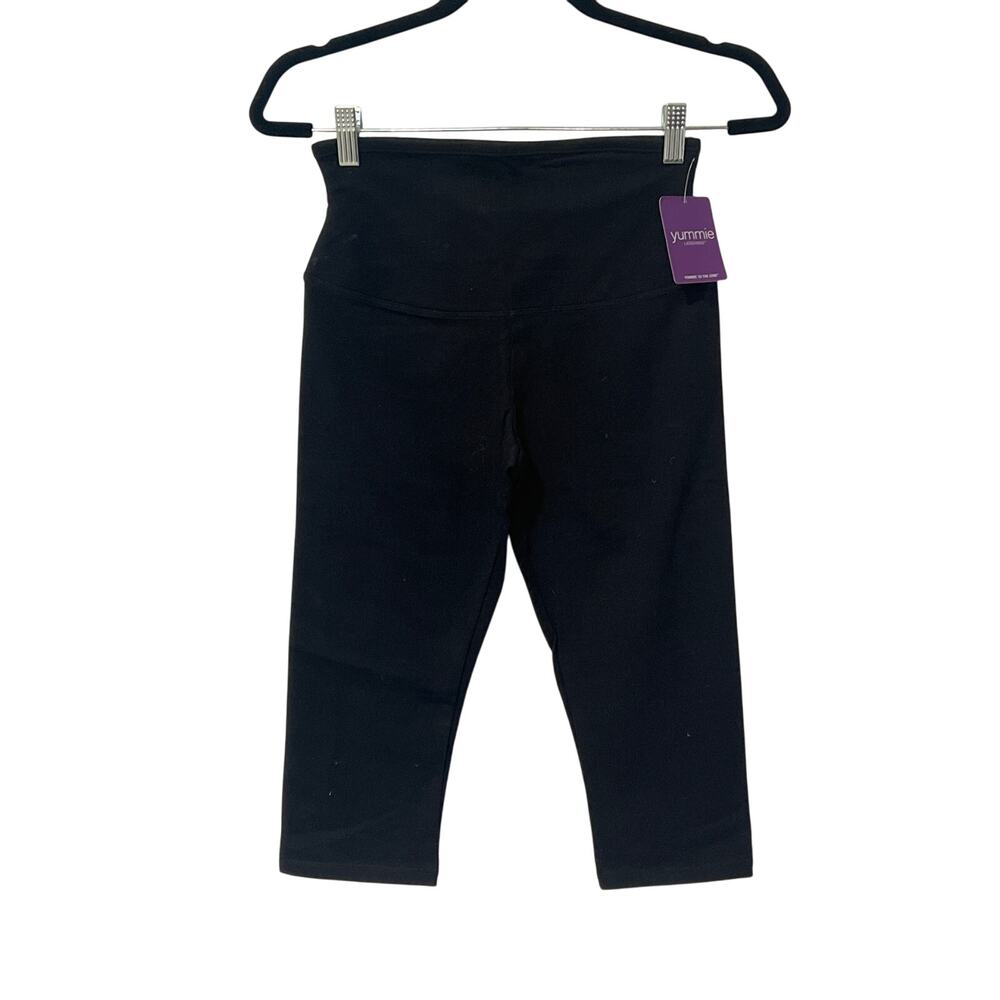Yummie Leggings, NEW, Capri, Black, Size M, KB464